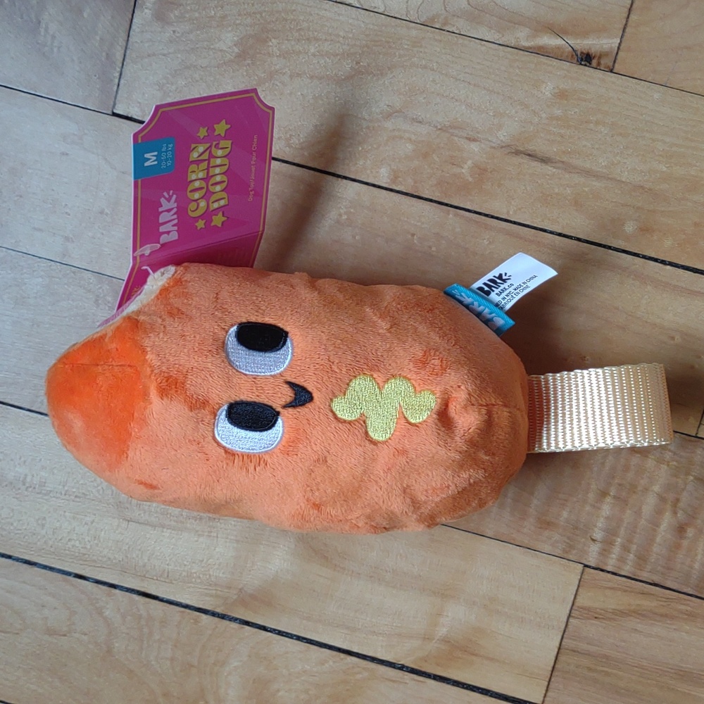 NWT Bark Corn Doug Dog Toy for Medium Dogs